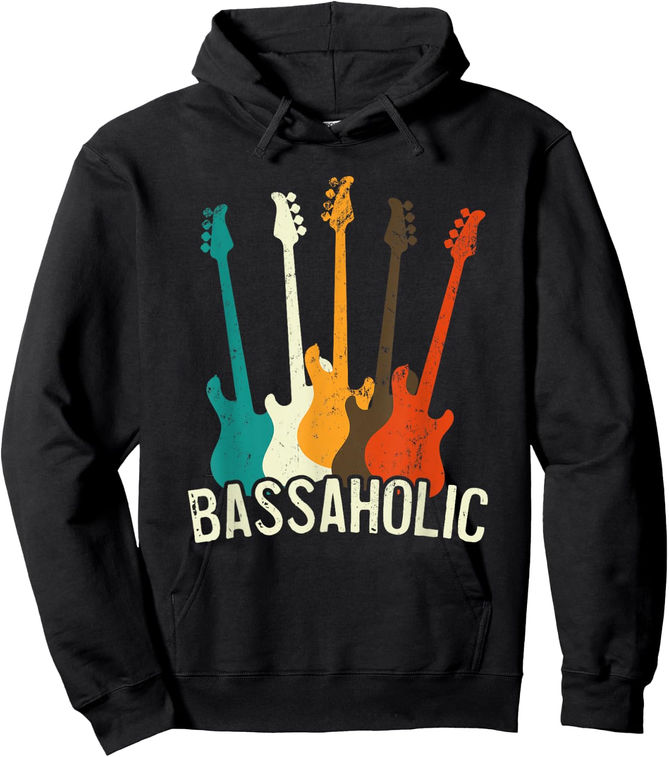 Bass Guitar Player Bassaholic Bass Player Guitarist Hoodie - Hoodie | Black