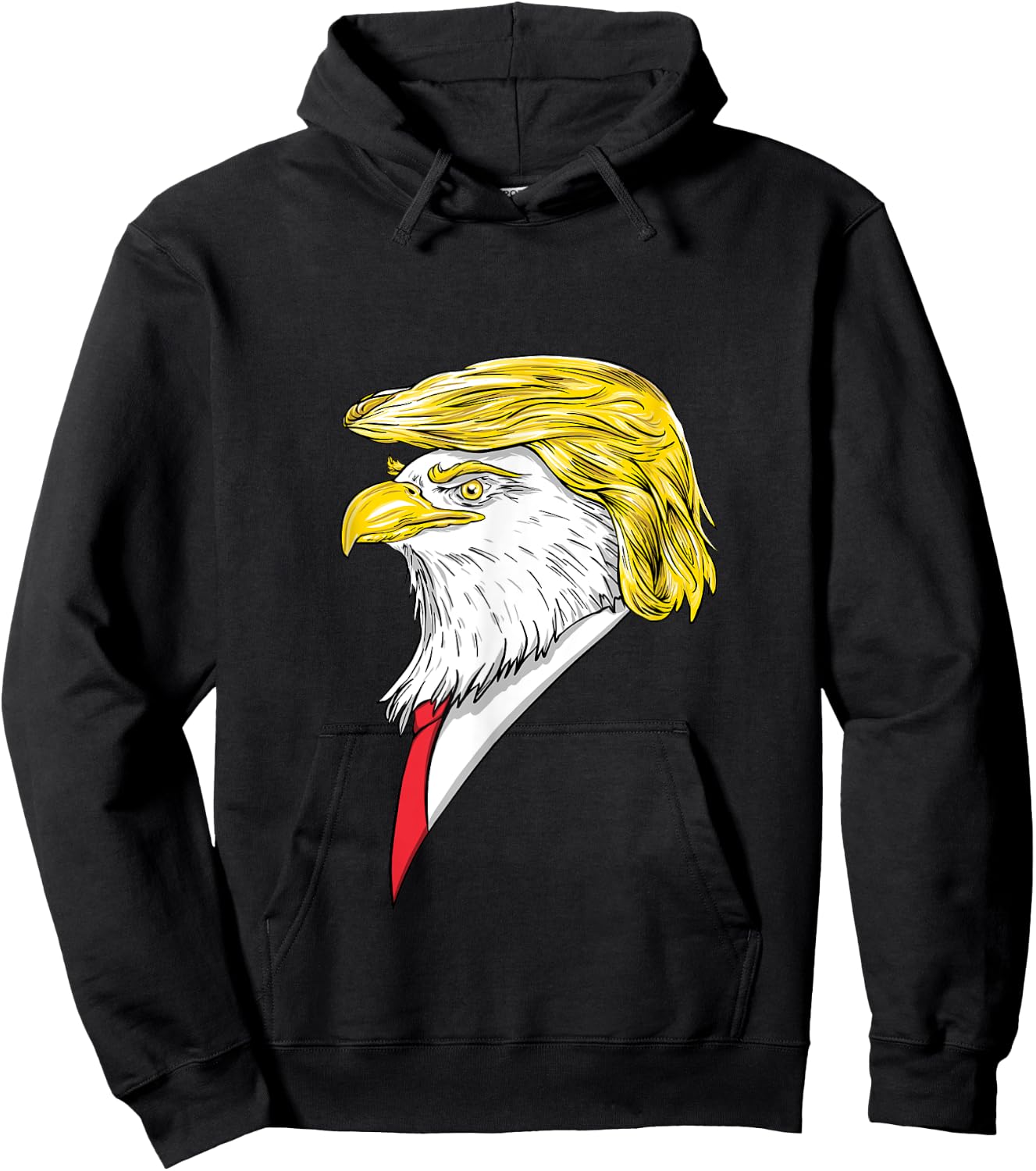 Spirit Animal Donald Trump Eagle Hair Hoodie - Hoodie | Black