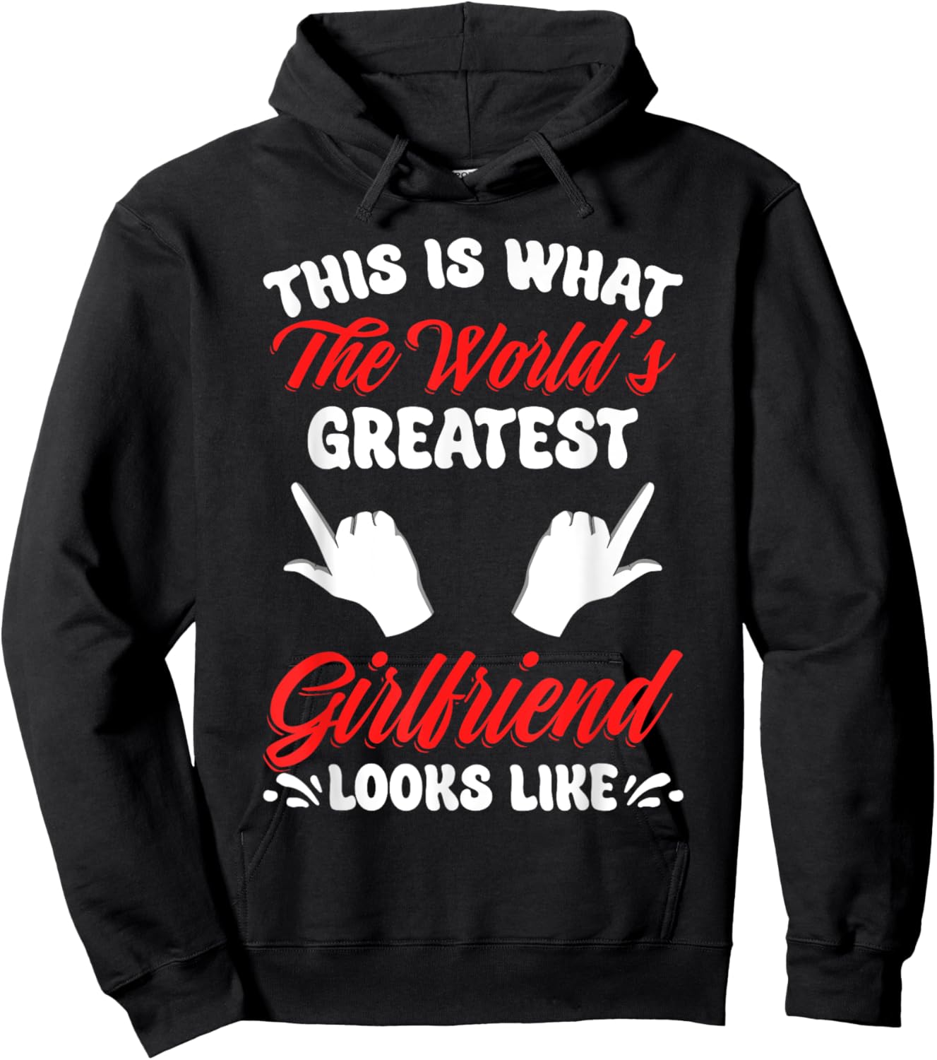 World's Greatest Girlfriend National Girlfriend Day Best GF Hoodie - Hoodie | Black