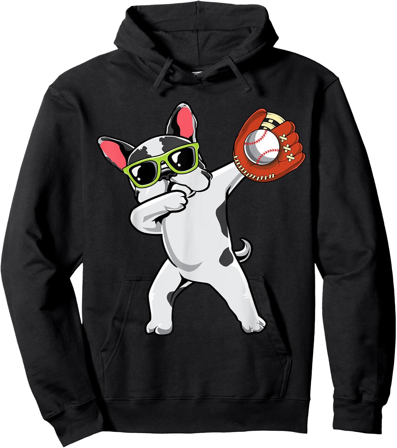Dabbing French Bulldog Cute Frenchie Dab Baseball Boys Gifts Hoodie - Hoodie | Black