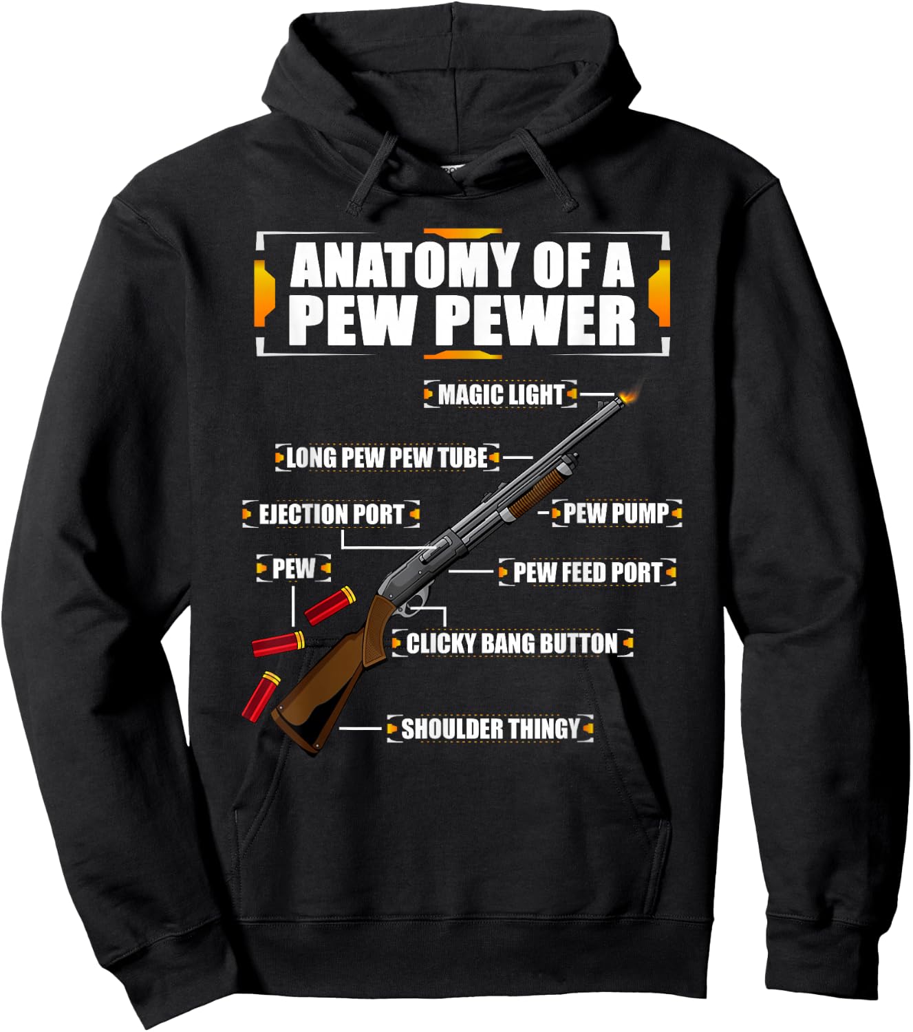 Sporting Clays - Clay Sport Meme - Funny Trap Shooting Hoodie - Hoodie | Black