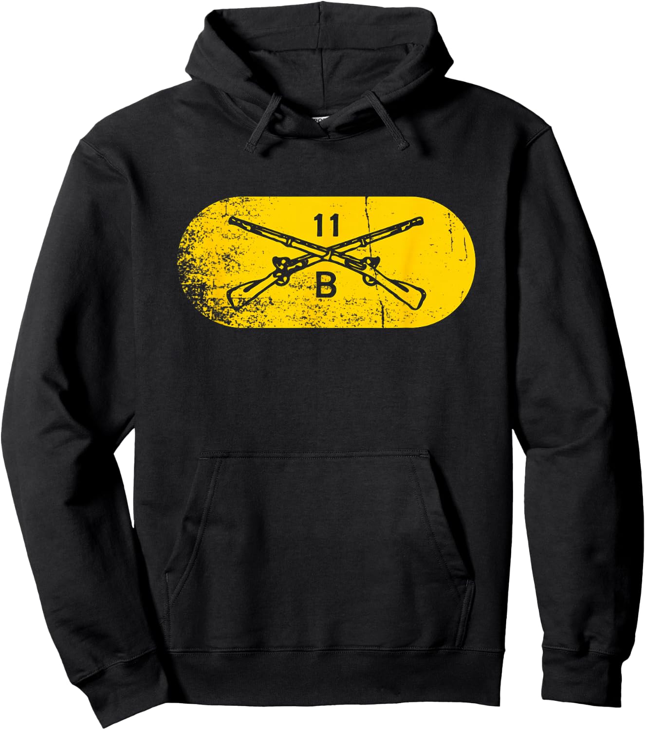 11 Bravo 11B Infantry Infantryman Grunt US Army Combat Team Hoodie - Hoodie | Black