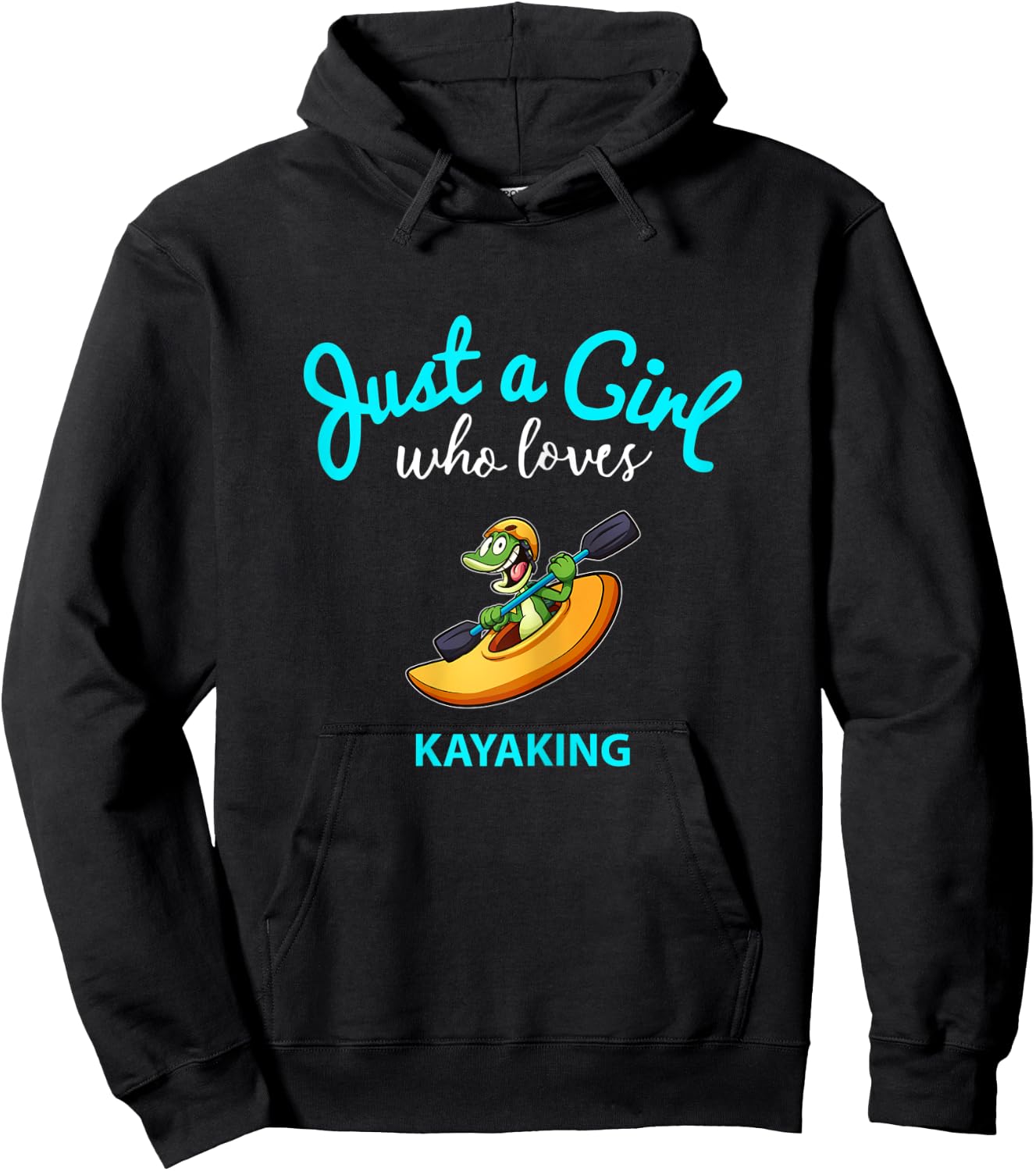 Kayak Shirt for Girls | Kids Kayak Hoodie - Hoodie | Black