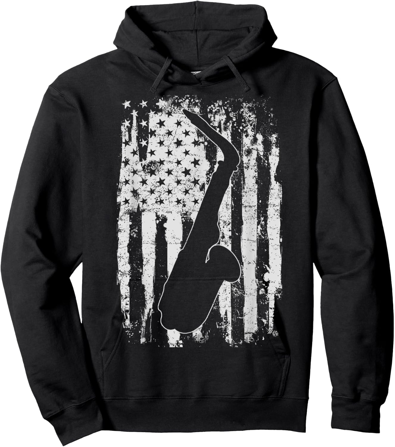 Saxophone Sax Player Vintage Gift Hoodie - Hoodie | Black