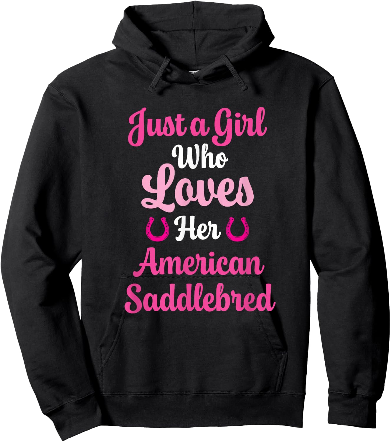 American Saddlebred Horse Gift American Saddlebred Hoodie - Hoodie | Black