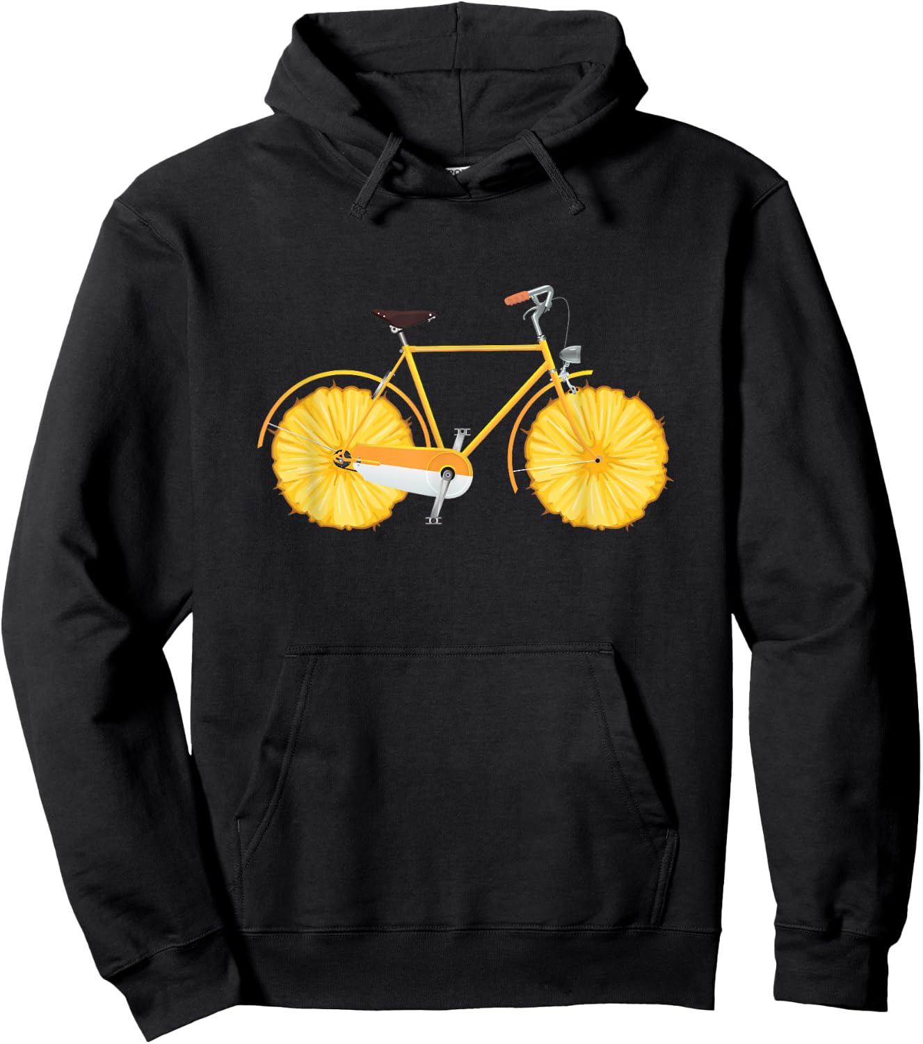 Bicycle Bike Cycling Pineapple Bike Cycling Biker Gift Hoodie - Hoodie | Black