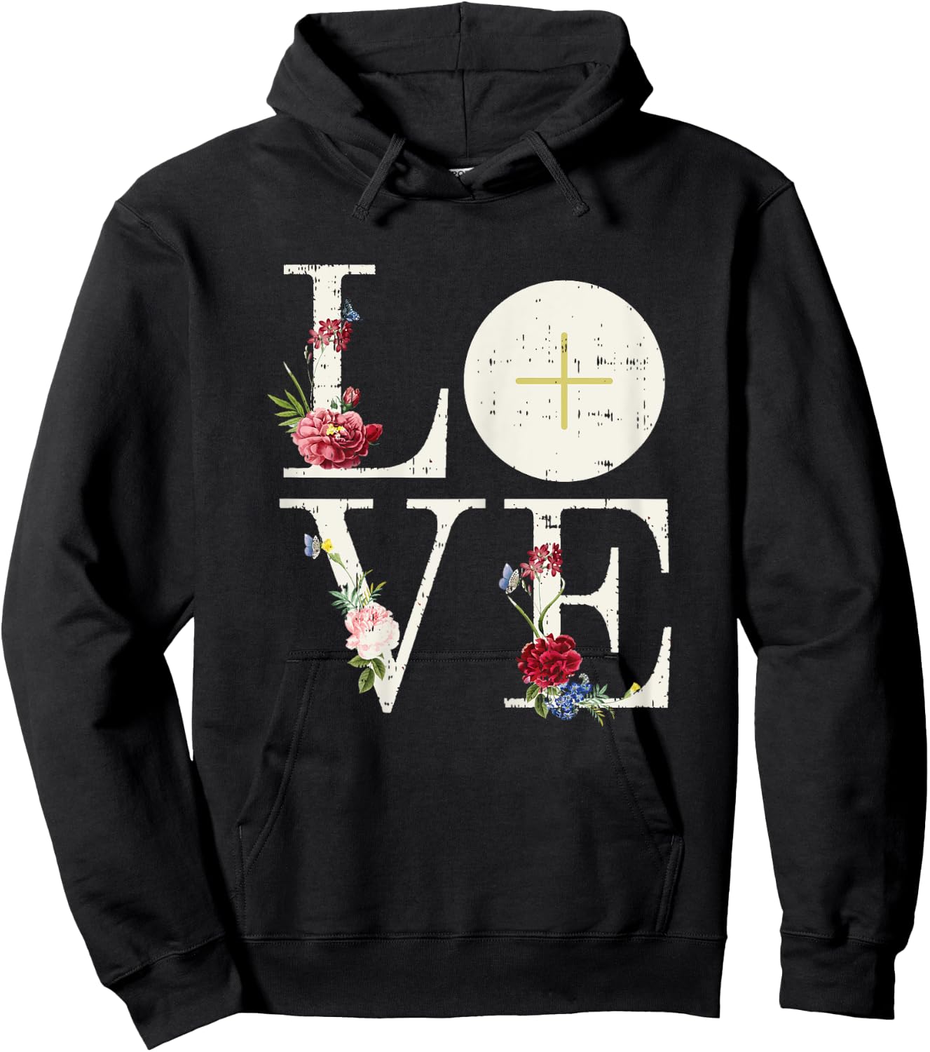 Love Eucharist First Holy Communion Christian Catholic Gift Hoodie - Hoodie | Black