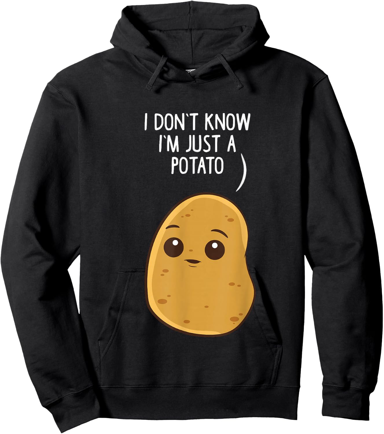Potatoes I Don't Know I'm Just a Potato Hoodie - Hoodie | Black