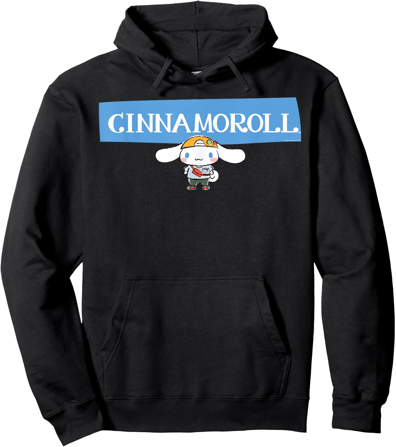 Cinnamoroll Collection Streetwear Logo Hoodie - Hoodie | Black