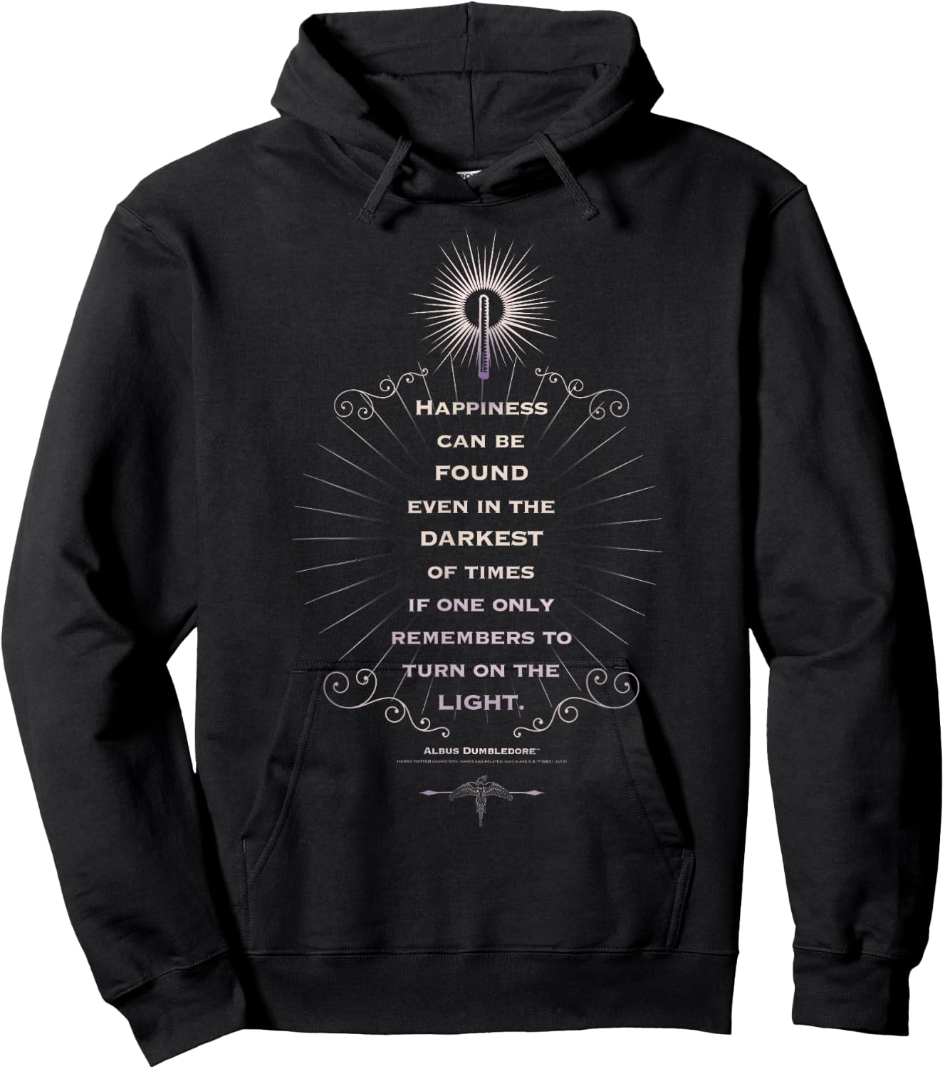 Harry Potter Dumbledore Happiness Can Be Found Quote Hoodie - Hoodie | Black