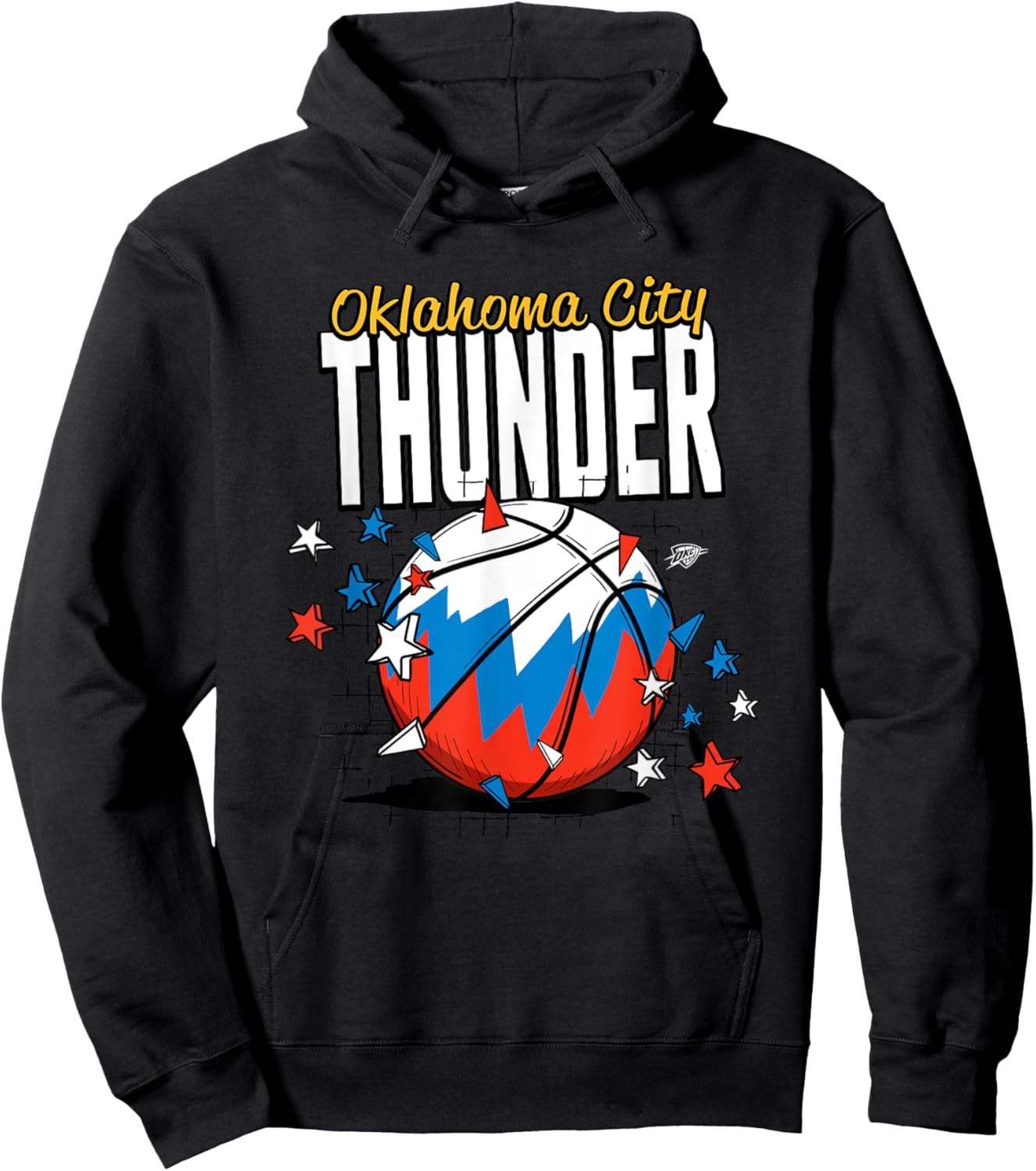 NBA Oklahoma City Thunder Basketball Doodle Stars Hoodie - Hoodie | Black