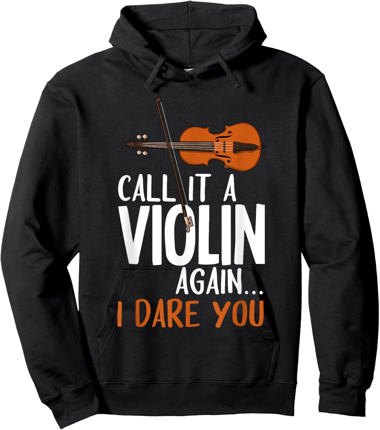 Funny Viola Player Novelty Gift Violin Student Boys Girls Hoodie - Hoodie | Black