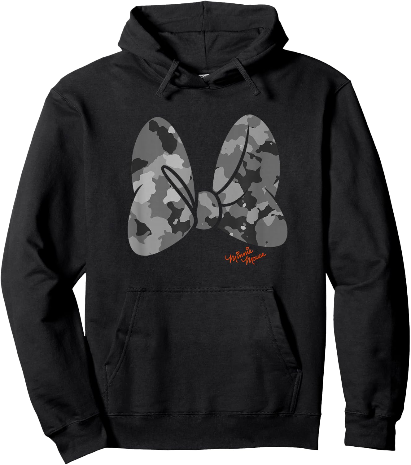 Disney Minnie Mouse Classic Camouflage Bow & Autograph Hoodie - Hoodie | Black