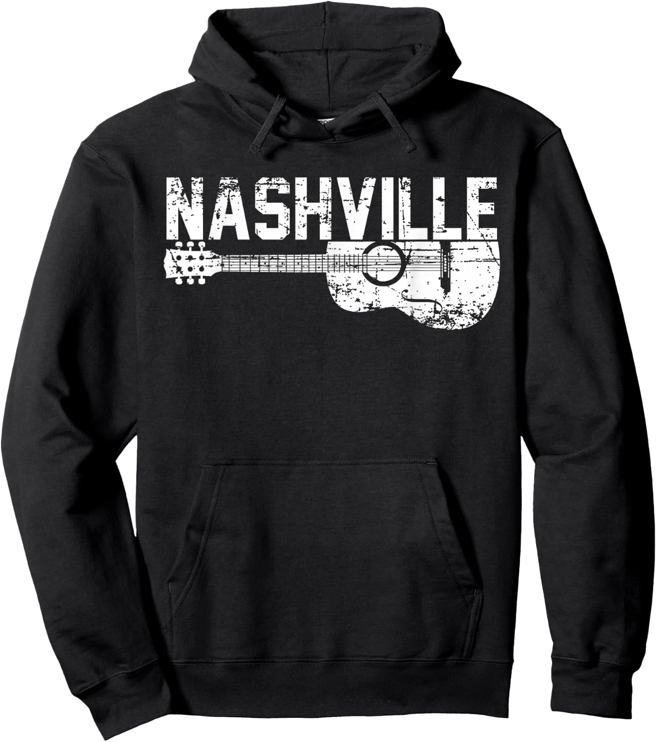 Unique Country Music Lovers Nashville Musician Guitar Cool Hoodie - Hoodie | Black