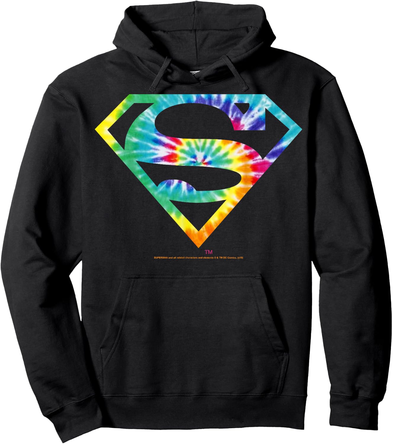 DC Comics Superman Tie Dye Logo Hoodie - Hoodie | Black