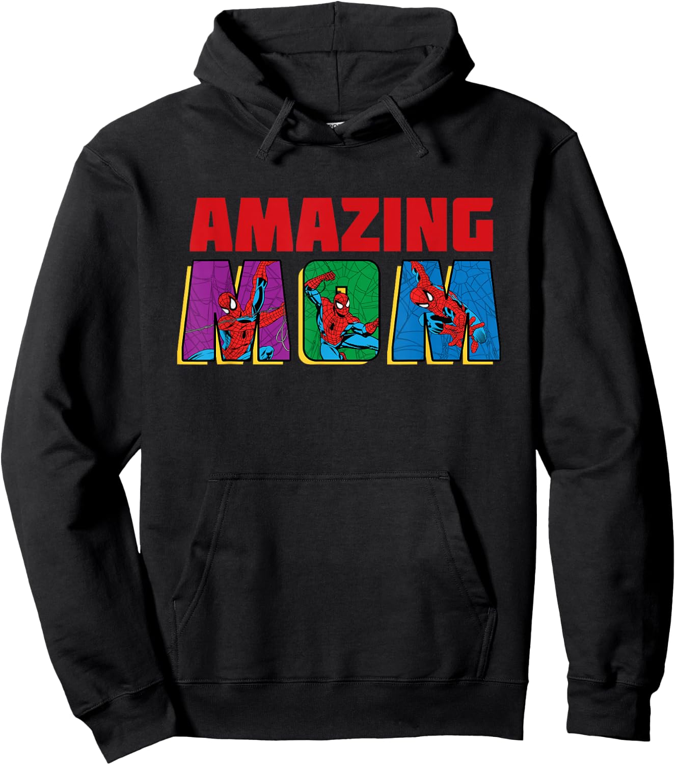 Marvel Spider-Man Amazing Mom Birthday Mother’s Day Hoodie - Hoodie | Black