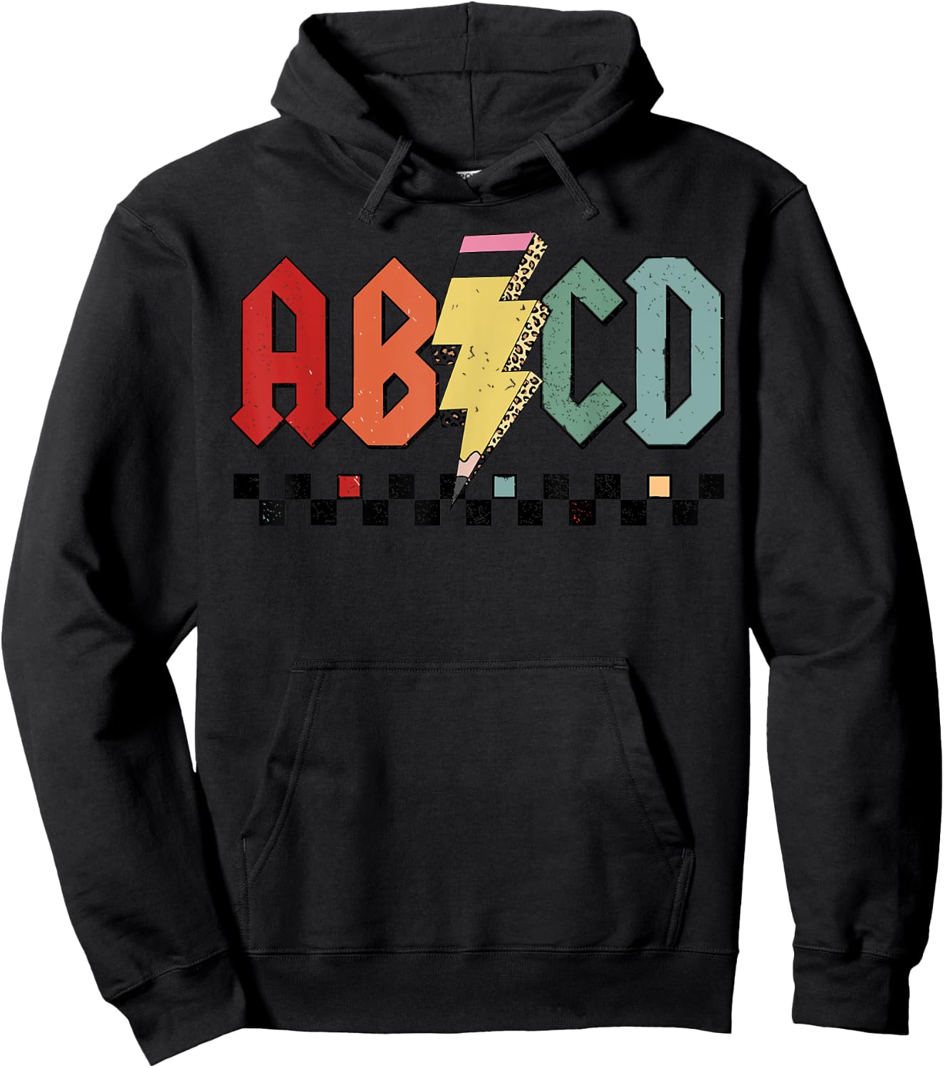 Rock Abcd Back To School Abcd Preschool Teacher Appreciation Hoodie - Hoodie | Black