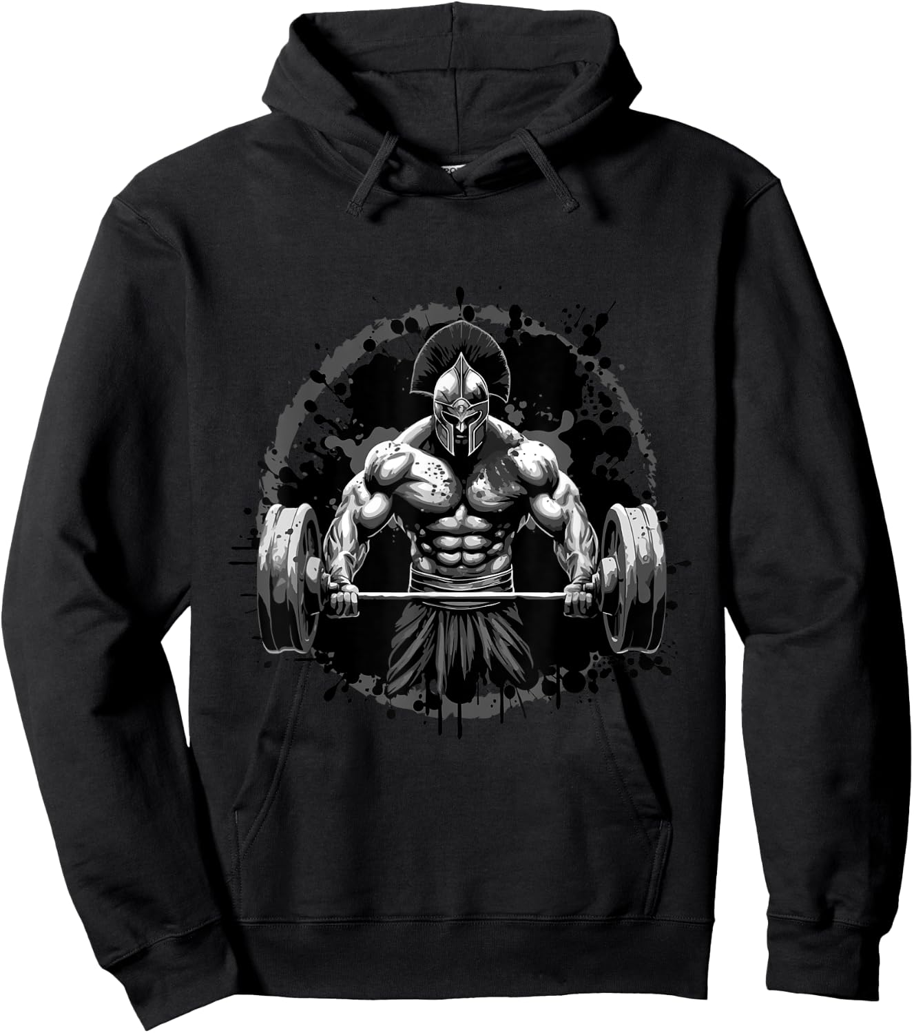 Workout Dream Style Inc Spartan Bodybuilding Gladiator Gym Weightlifting Hoodie - Hoodie | Black