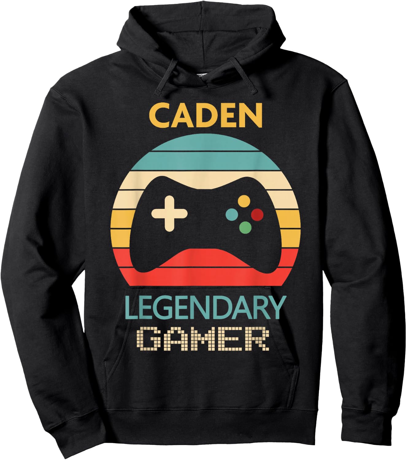 Caden Name Gift - Personalized Legendary Gamer Hoodie - Hoodie | Black
