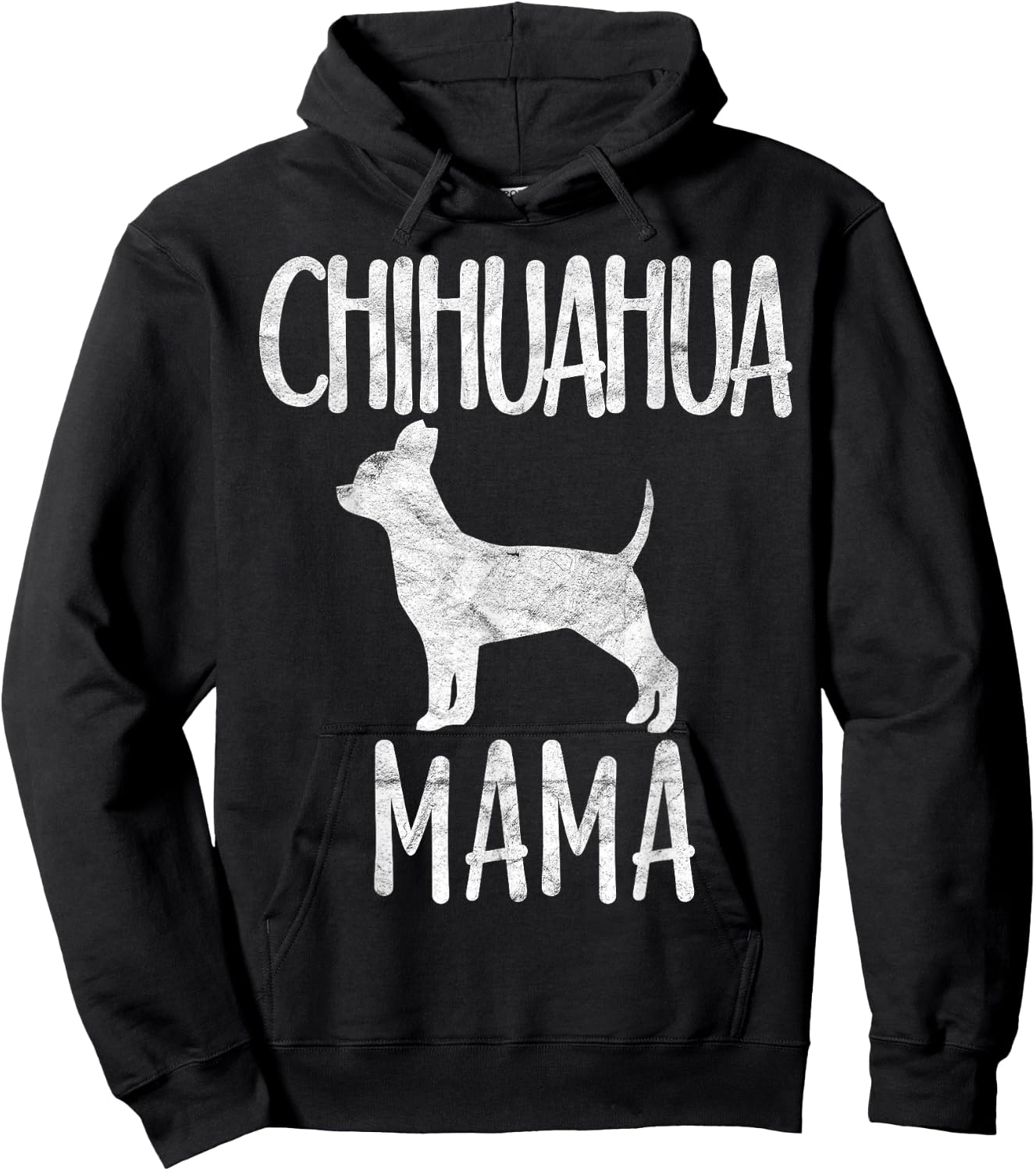 Vintage Chihuahua Mama Gift Chi-chi Mom Pet Dog Owner Mother Women Girls Kids Hoodie - Hoodie | Black
