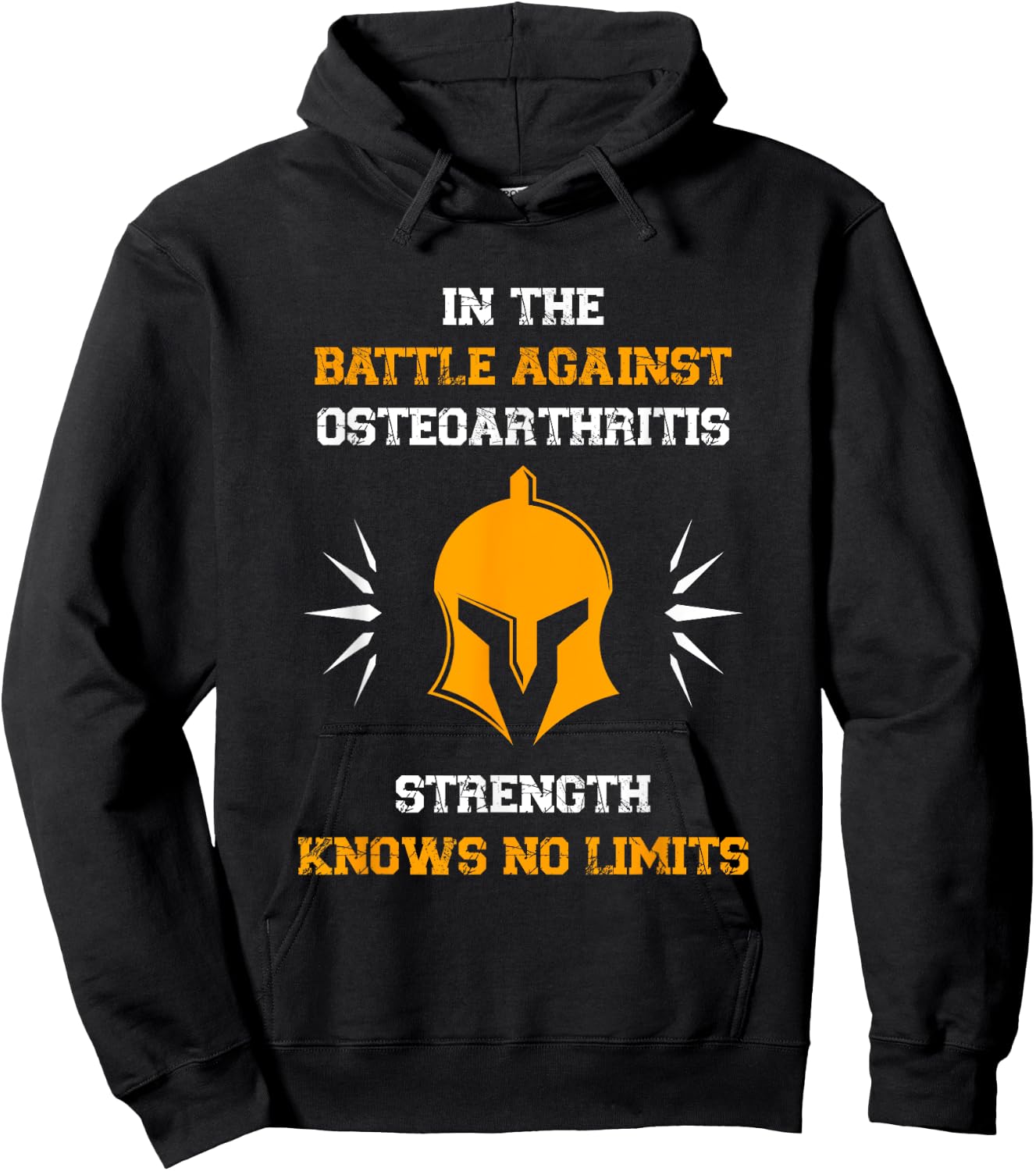 Osteoarthritis Awareness | Disease Fighter Warrior Hoodie - Hoodie | Black