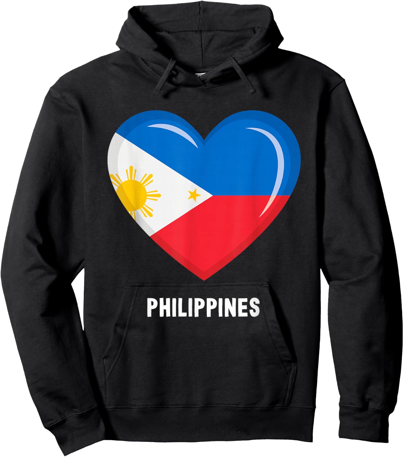 Philippine Flag Shirt | Filipino Hoodie - Hoodie | Black