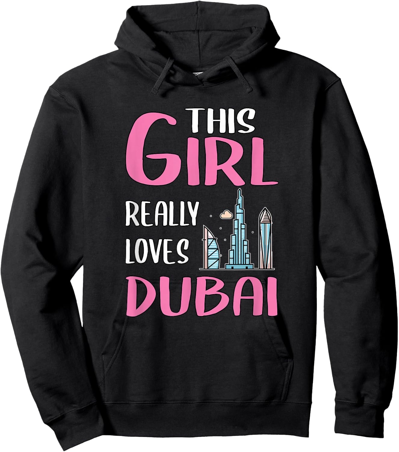 Dubai Gift This Girl Really Loves Dubai Hoodie - Hoodie | Black