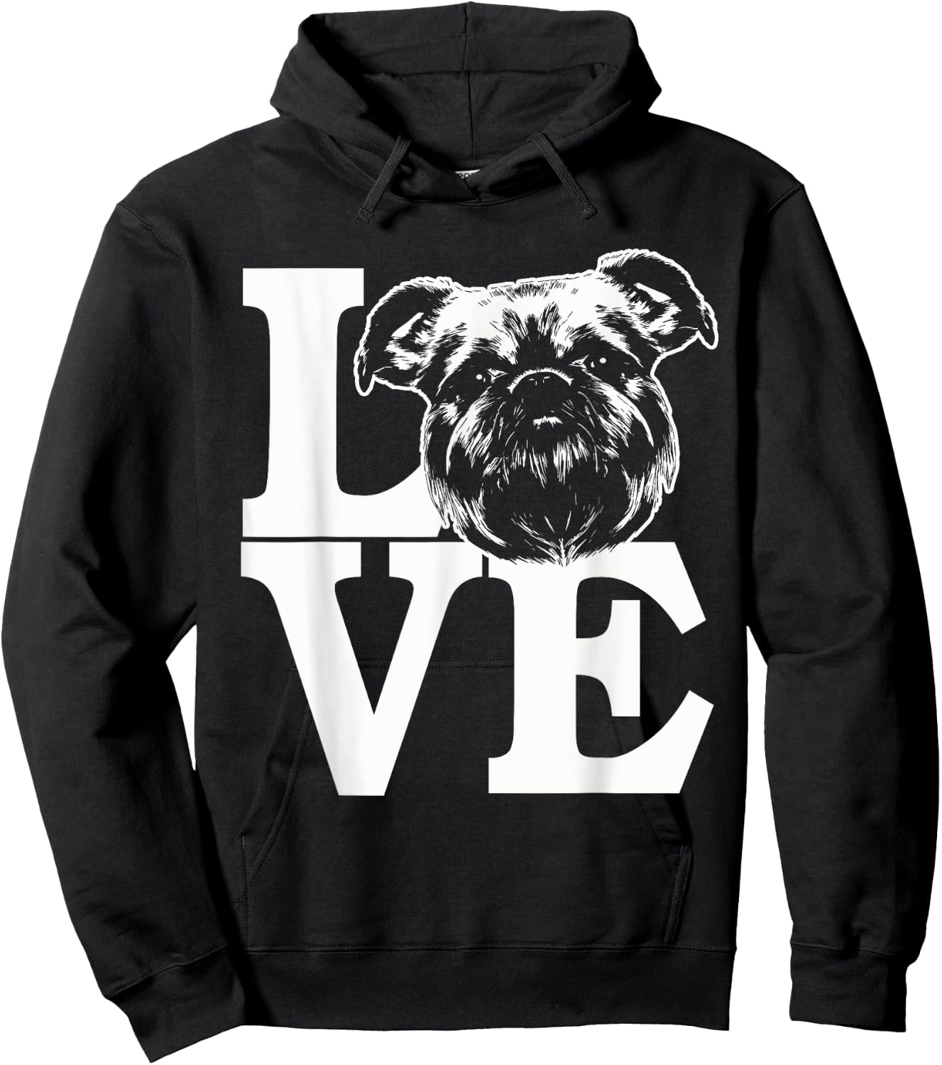 I Love My Brussels Griffon - Cool Brussels Griffon Mom Hoodie - Hoodie | Black
