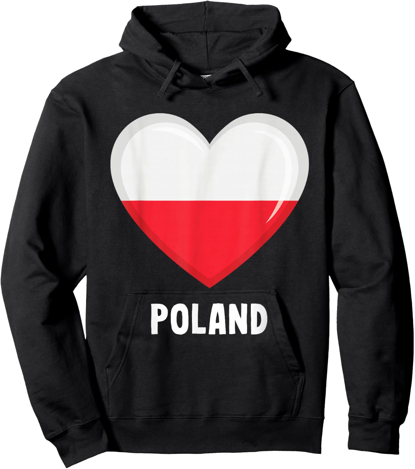 Poland Flag Shirt | Polish Hoodie - Hoodie | Black