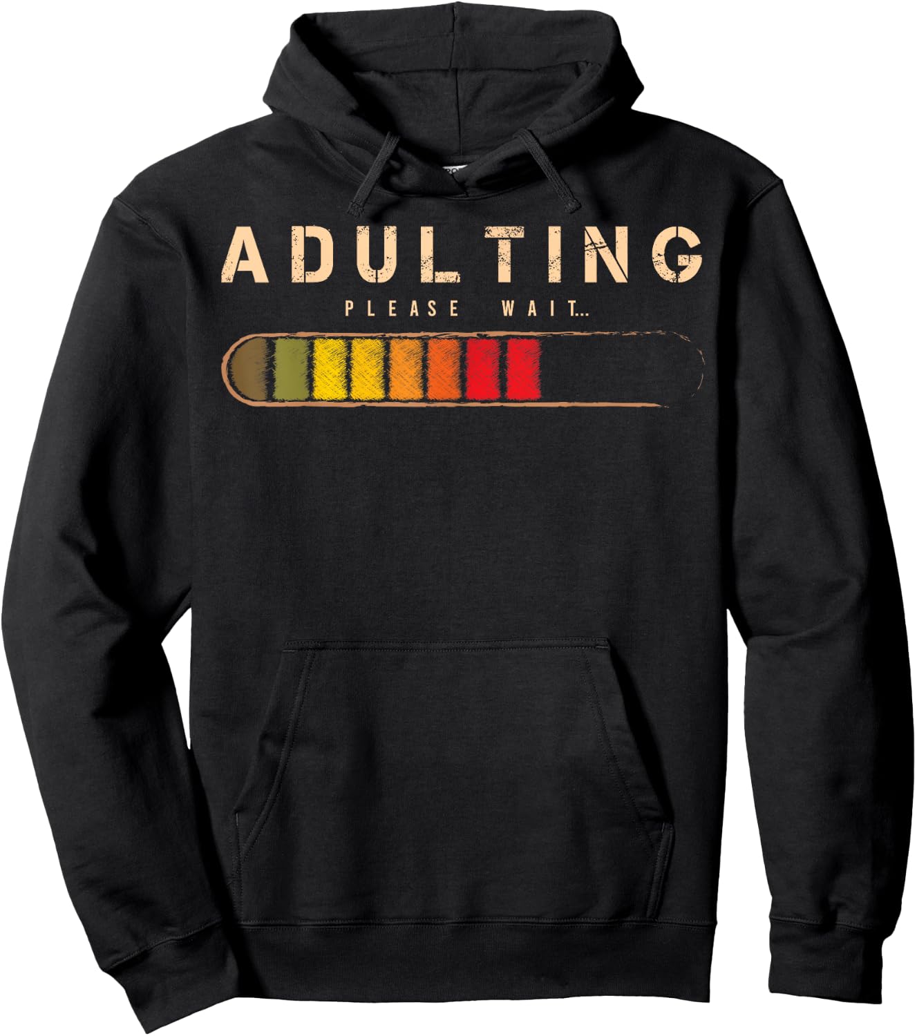Adulting Please Wait Grown-Up Official Teenager Hoodie - Hoodie | Black
