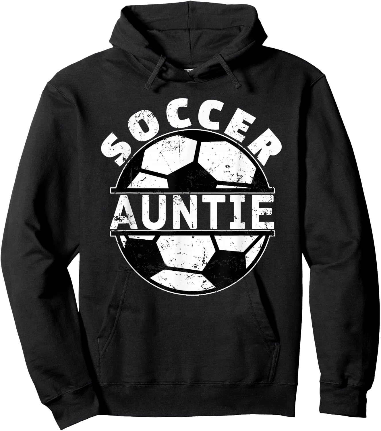 Soccer Auntie Aunt Hoodie - Hoodie | Black