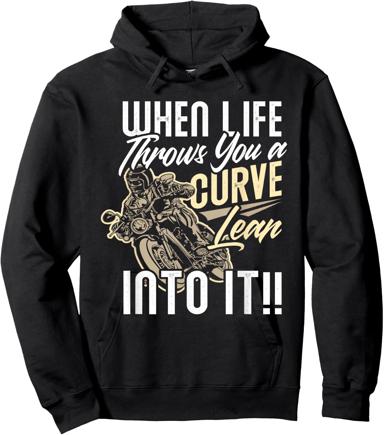 Funny Biker Quote Sarcastic Biker Rider Motorcycle Hoodie - Hoodie | Black