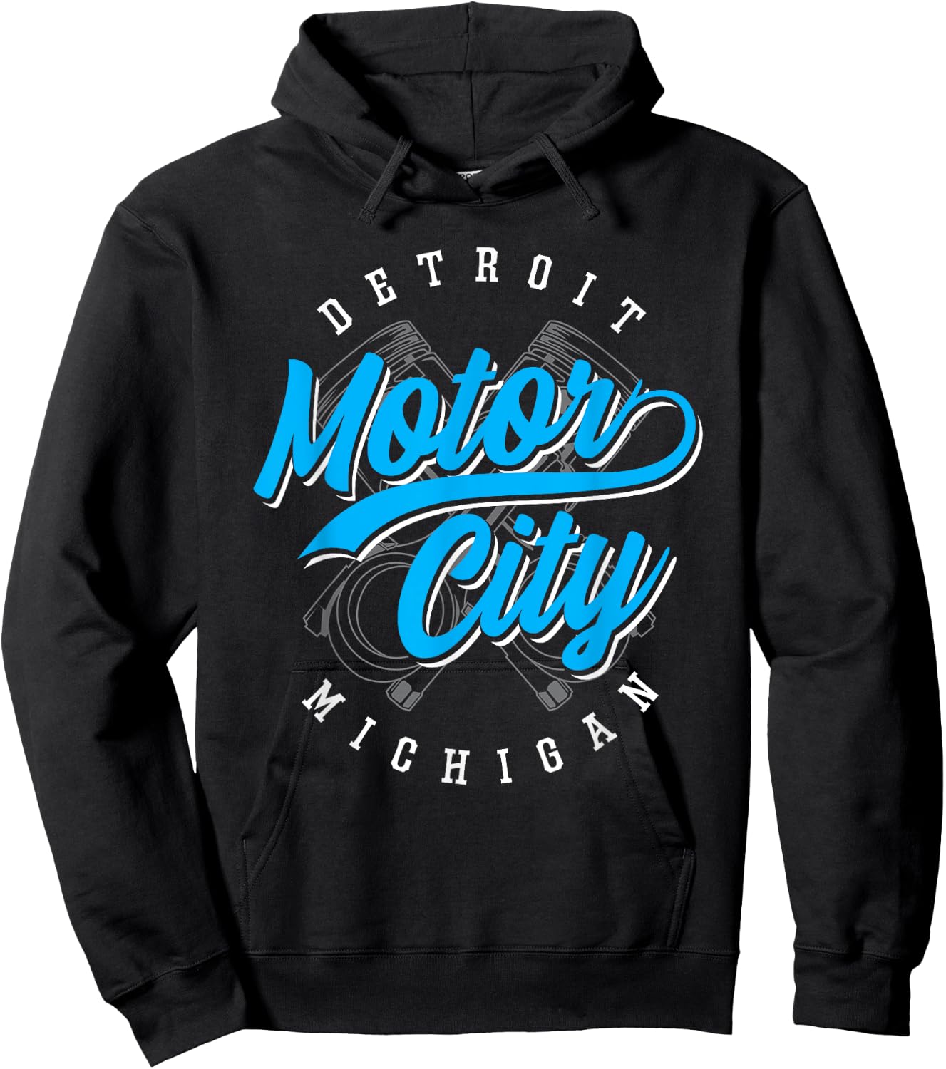 Classic Detroit Motor City Michigan Michiganians Pride Gift Hoodie - Hoodie | Black