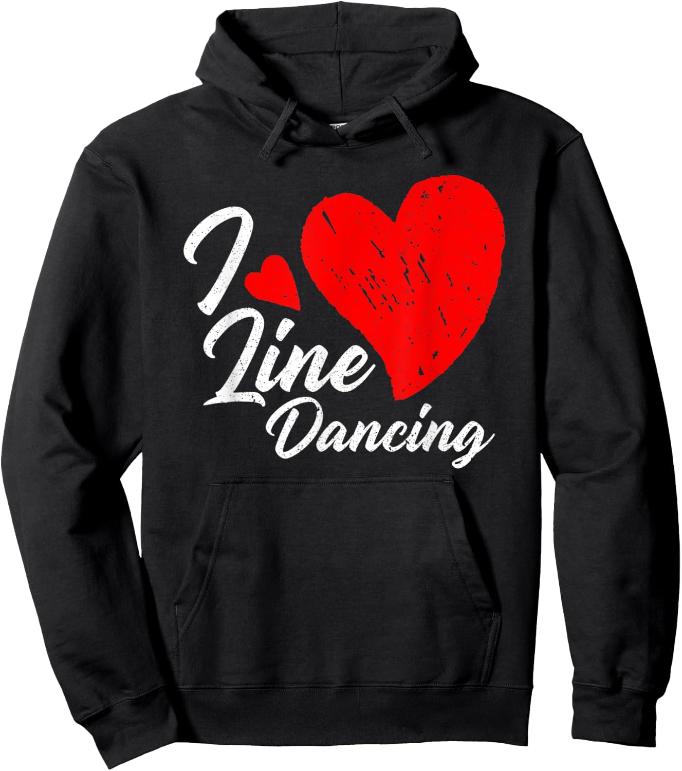 I Love Line Dancing - Line Dancer Country Music Lover Hoodie - Hoodie | Black