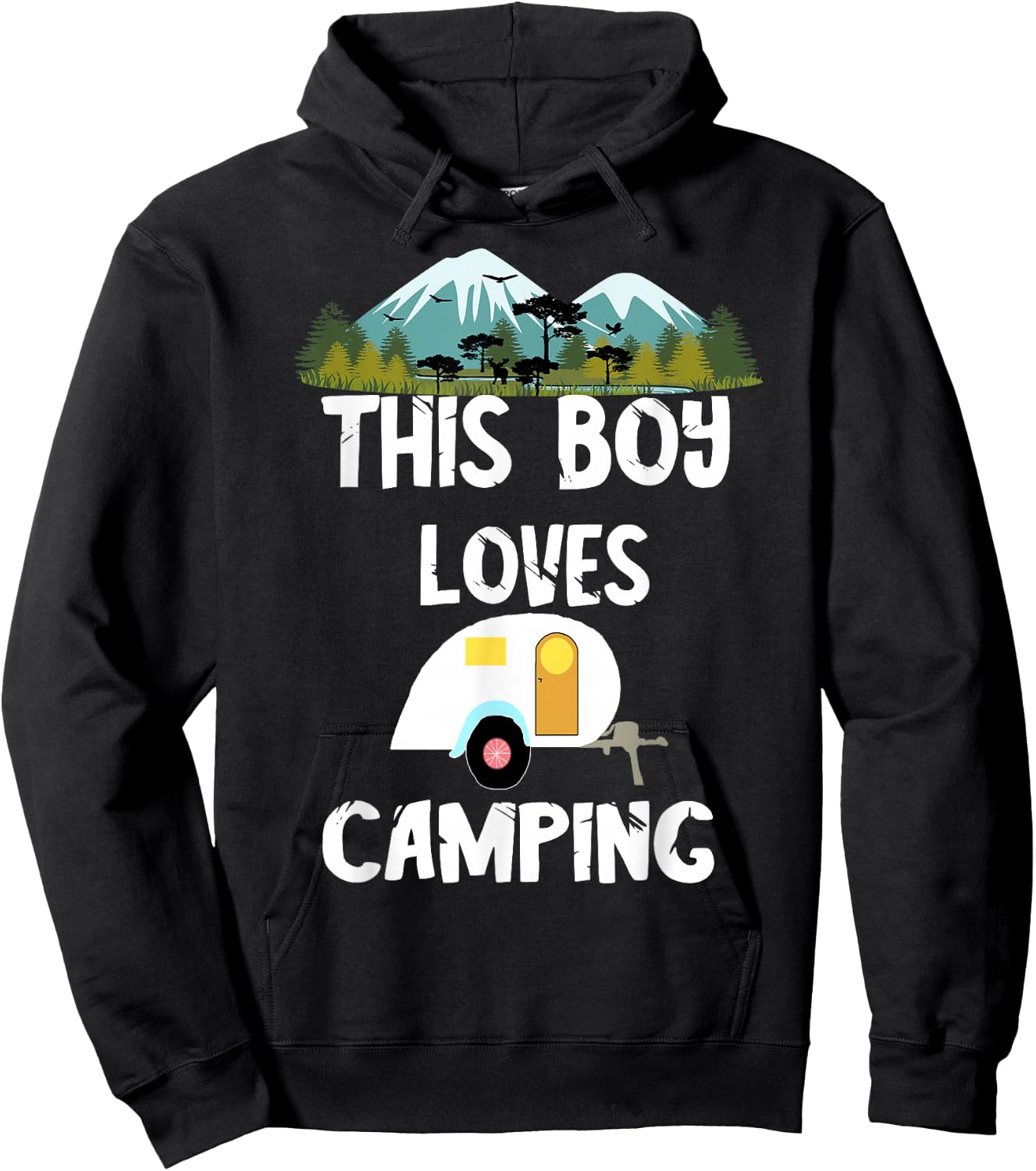 Camping Boy Camp Camper Camping Adventures Camping Lovers Hoodie - Hoodie | Black