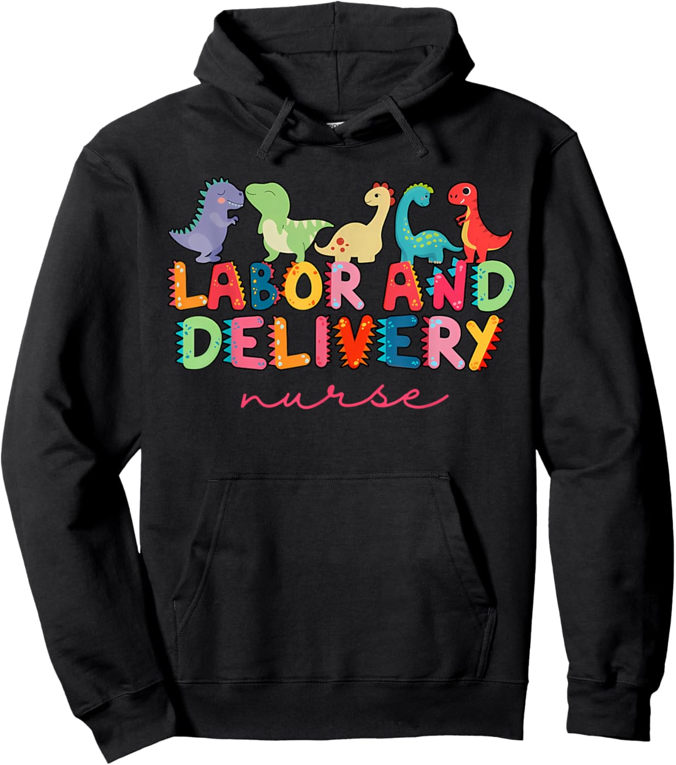 Labor and Delivery Nurse Dinosaur L&D Nurse - Women's Black Leopard Heart Boho Heart Stethoscope - Small - Short Sleeve - - Regular Fit - Imported Hoodie - Hoodie | Black