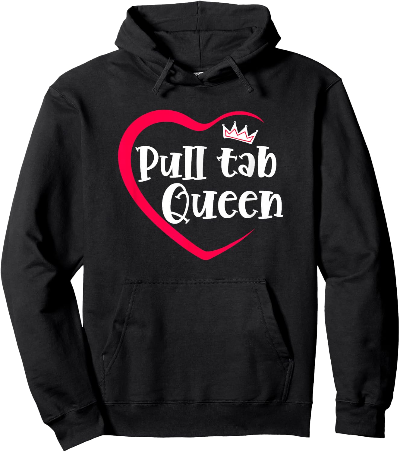 I Love Pull Tabs Queen Bar Game Tavern Gambling Pull Tickets Hoodie - Hoodie | Black