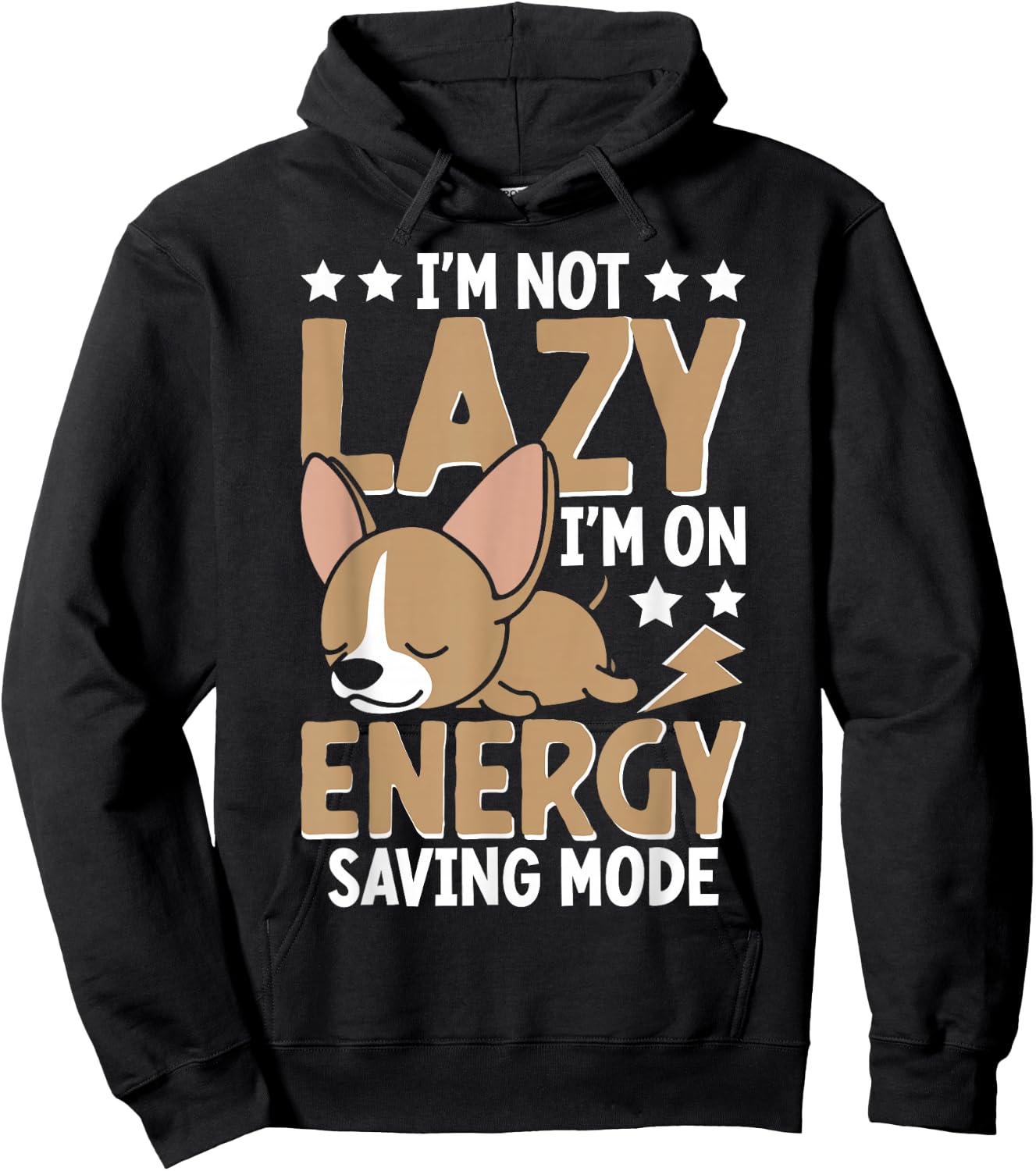 I'm Not Lazy Im On Energy Saving Mode Hoodie - Hoodie | Black