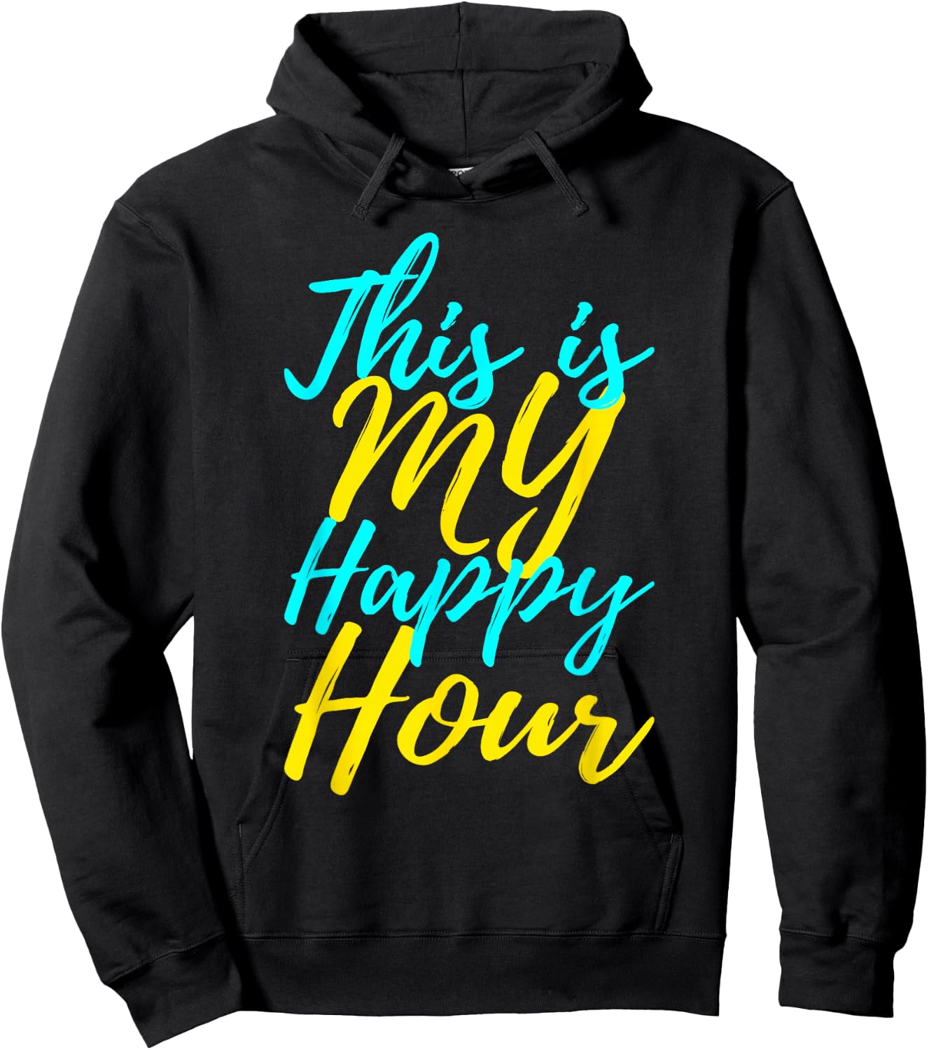 This Is My Happy Hour Gym Hoodie - Hoodie | Black