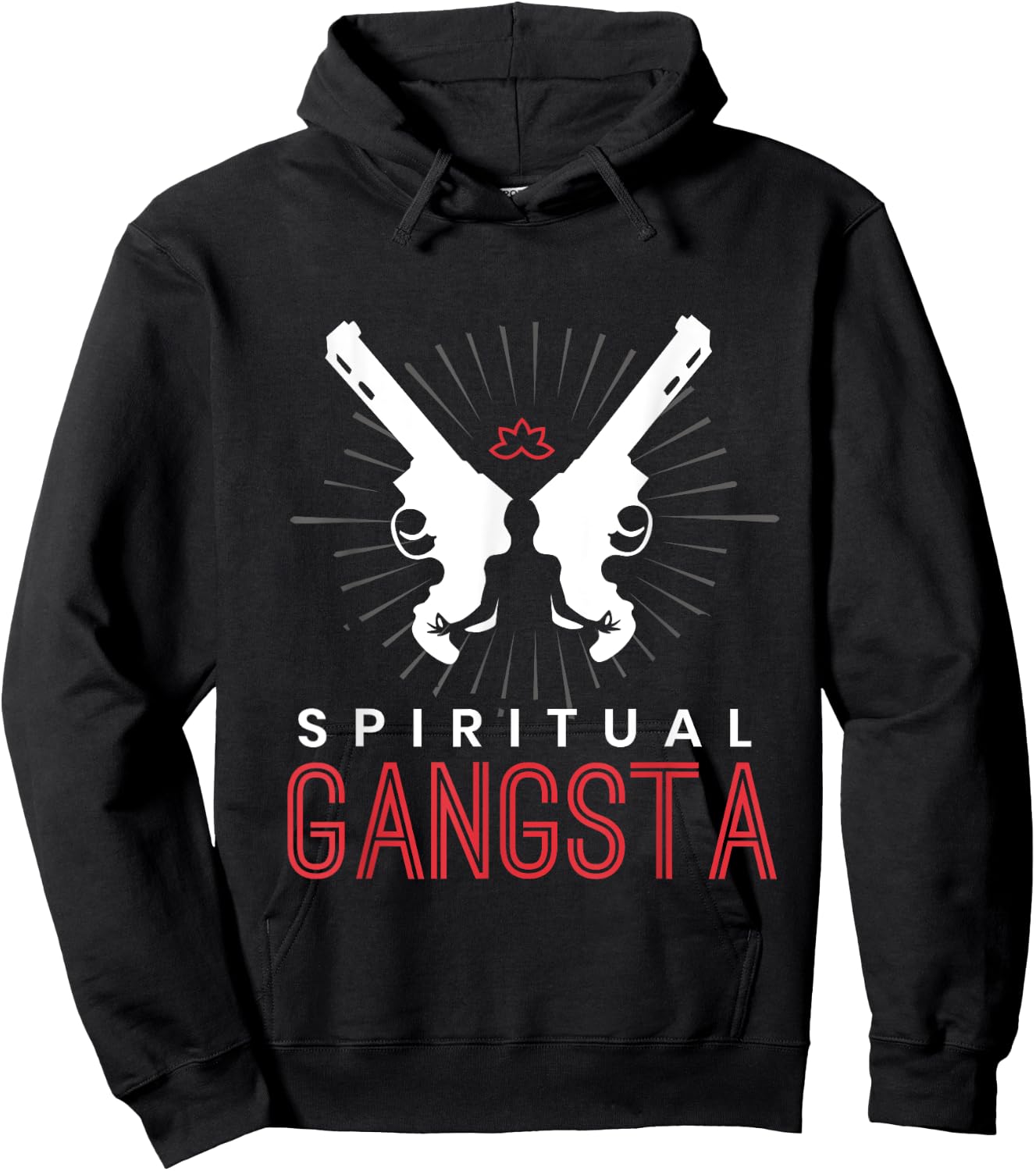 New Age Spiritual Spirituality Yoga Gangster Enlightened Zen Hoodie - Hoodie | Black