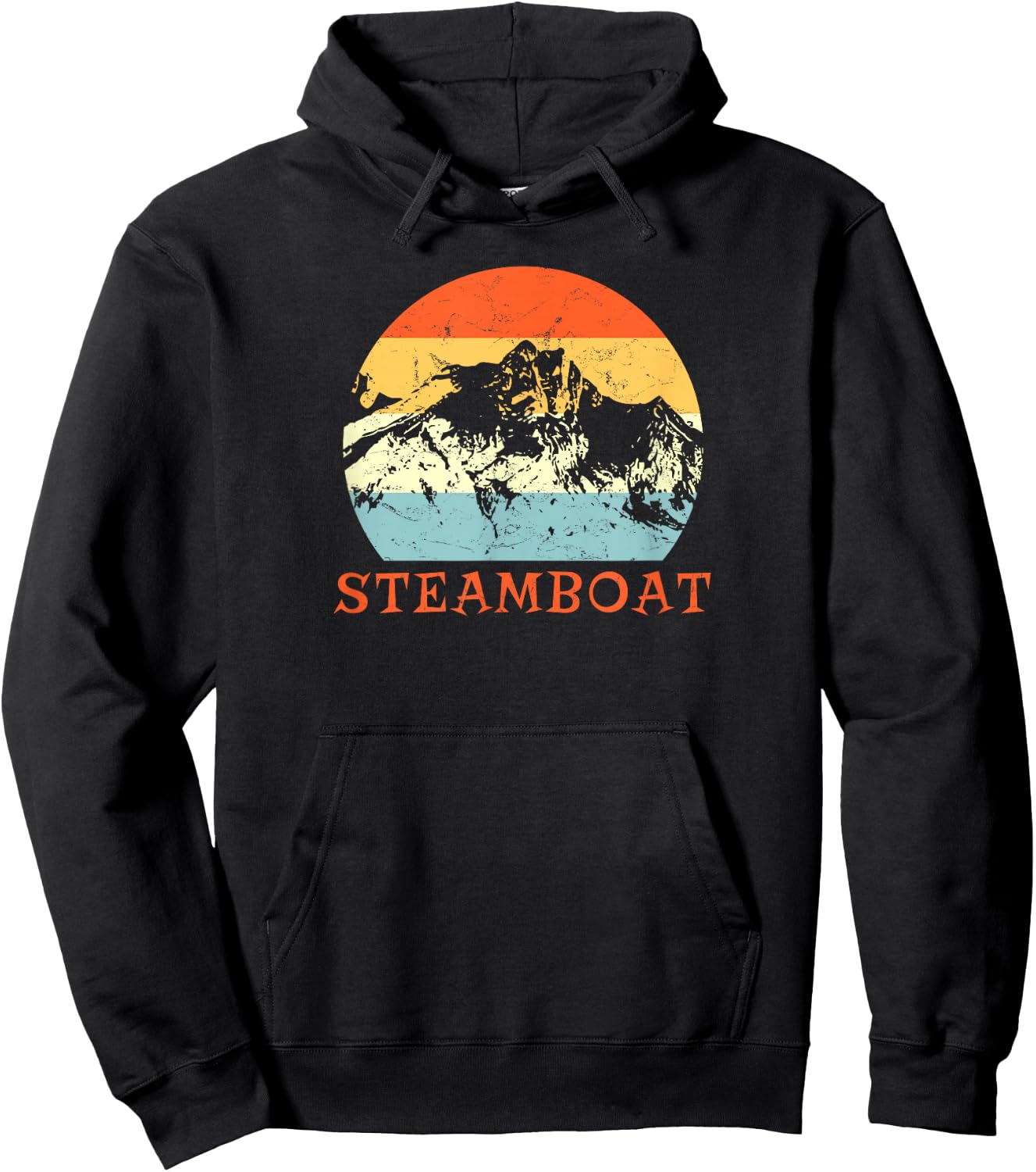 KULAWIND Steamboat Springs, Colorado Snow Ski & Outdoor Paradise - Black, Small Hoodie - Hoodie | Black