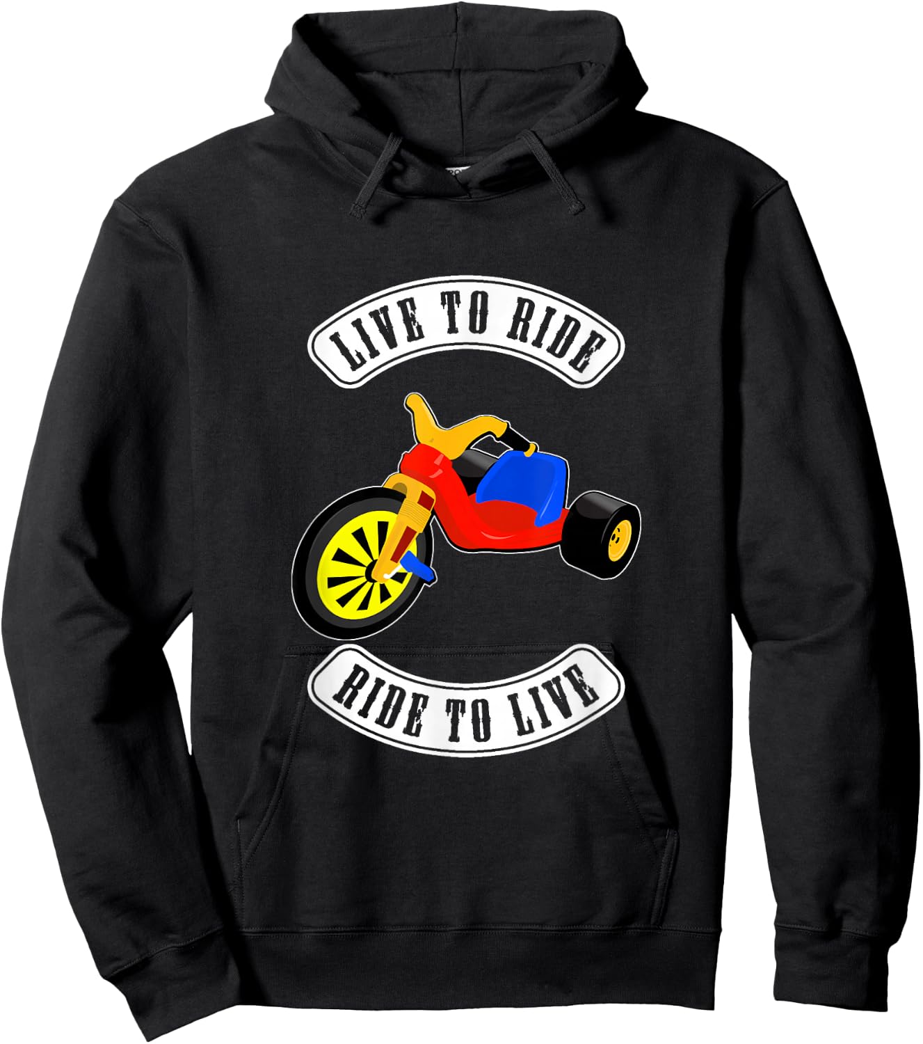 The Big Wheel Biker Gang - Live to Ride - Ride to Live Hoodie - Hoodie | Black