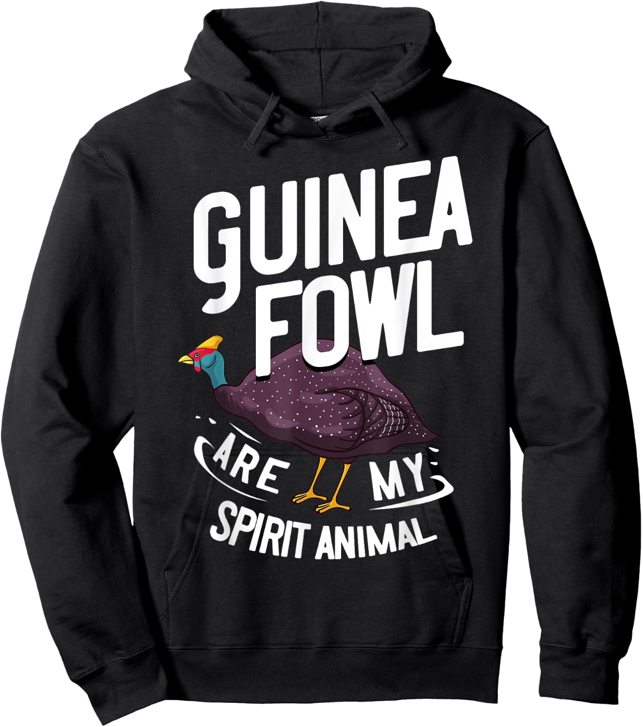 Guinea Fowl Gift Chicken Hen Farmer Hoodie - Hoodie | Black