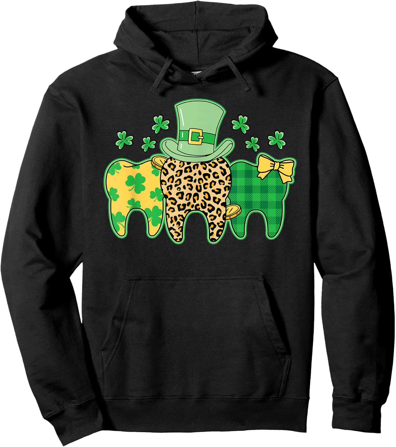 St. Patrick's Day Dentist Dental Assistant Hygienist Hoodie - Hoodie | Black