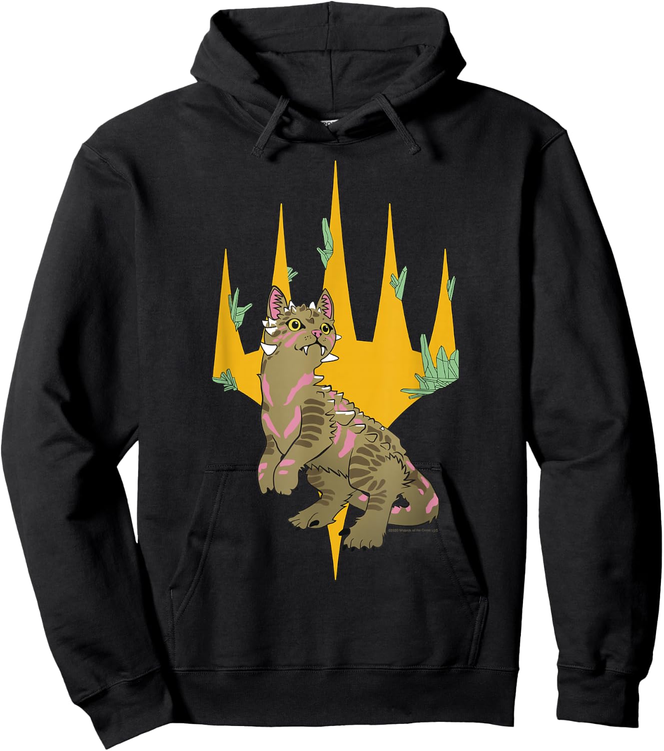 Magic: The Gathering Dinosaur Cat Logo Hoodie - Hoodie | Black