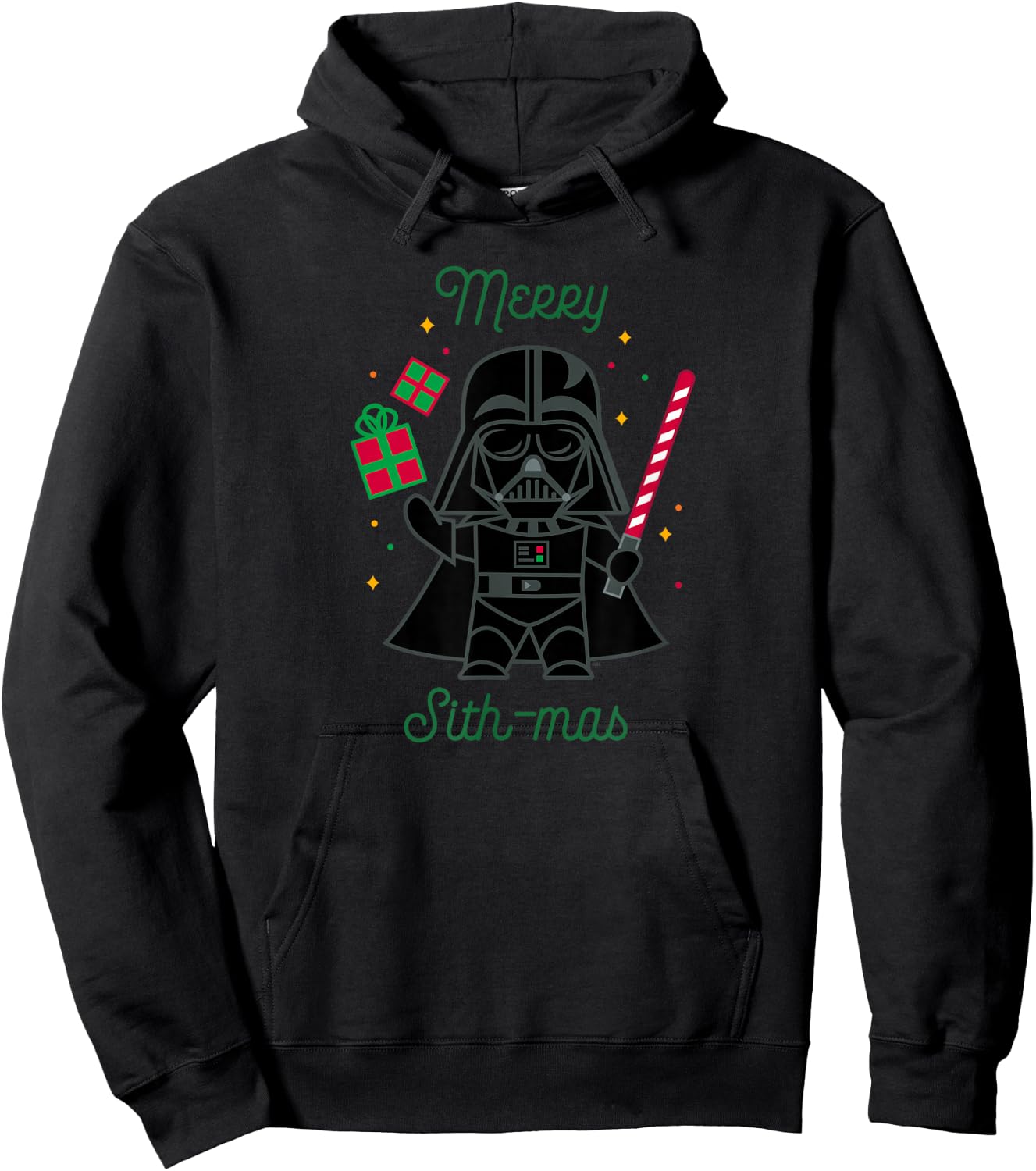 Star Wars Darth Vader Cute Christmas Holiday Merry Sith-mas Hoodie - Hoodie | Black