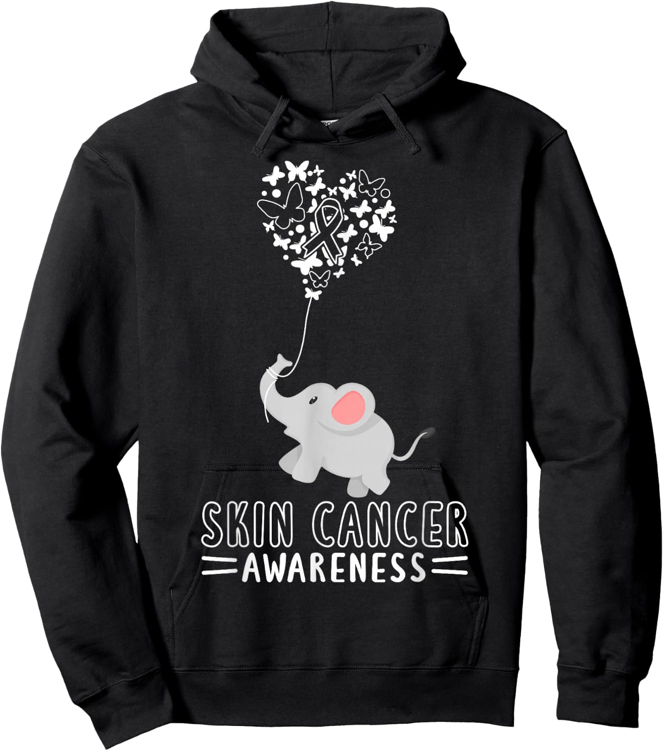 Skin Cancer Skin Cancer Awareness Melanoma Hoodie - Hoodie | Black