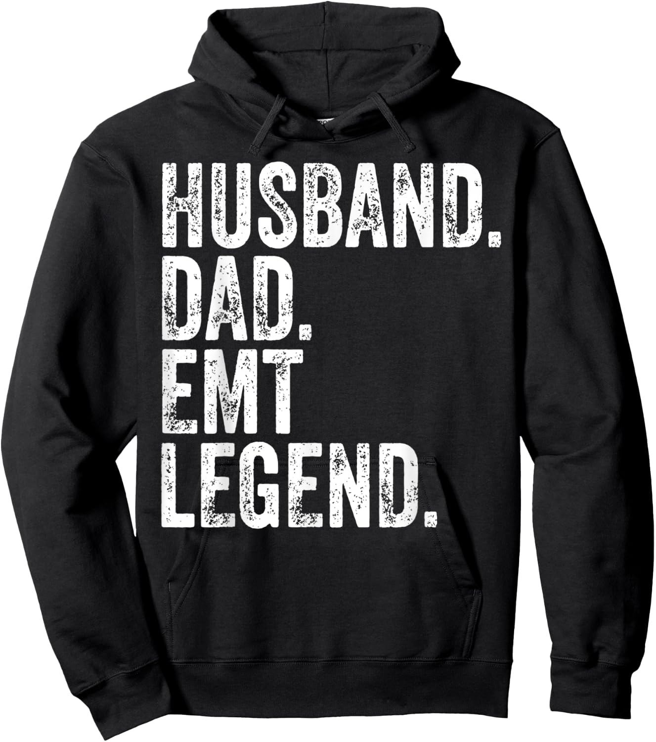 Husband Dad EMT Legend Shirt Funny Father's Day Gift Hoodie - Hoodie | Black
