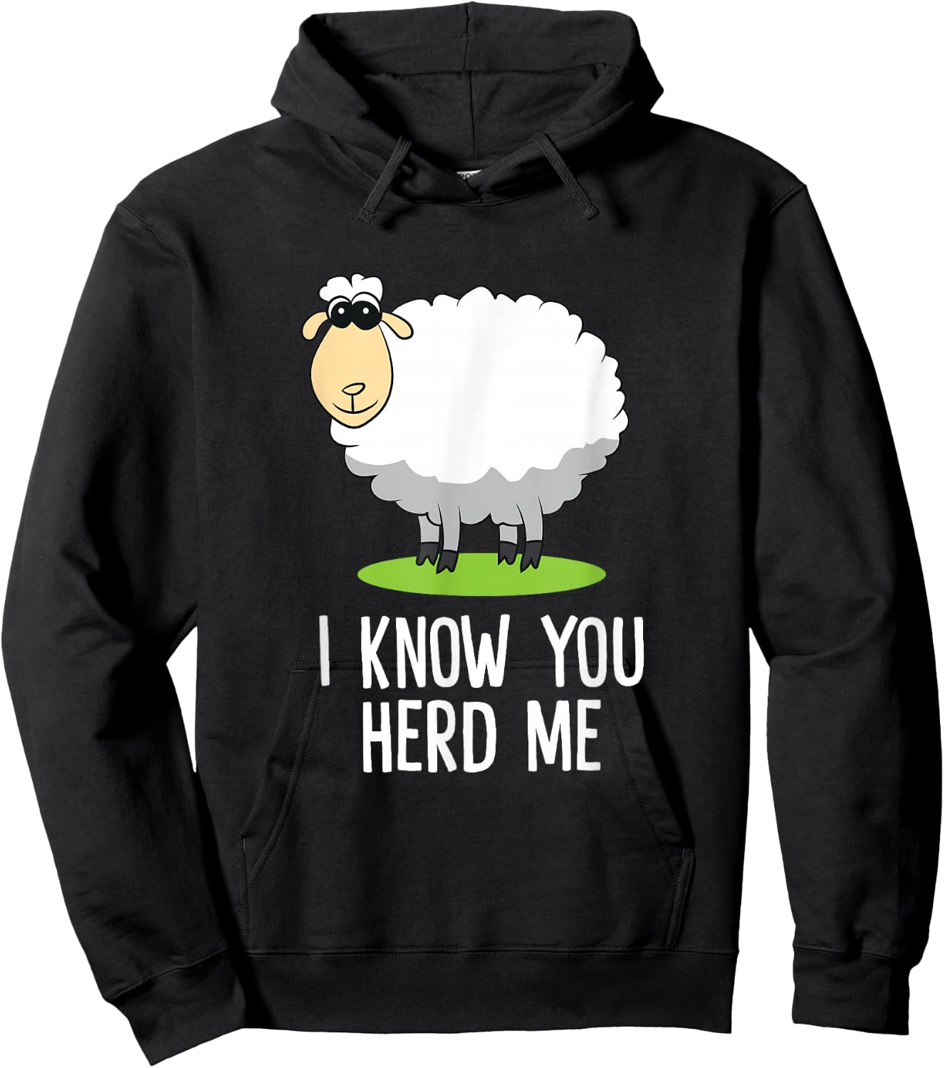Funny I Know You Herd Me Cute Sheep Lover Gift Hoodie - Hoodie | Black