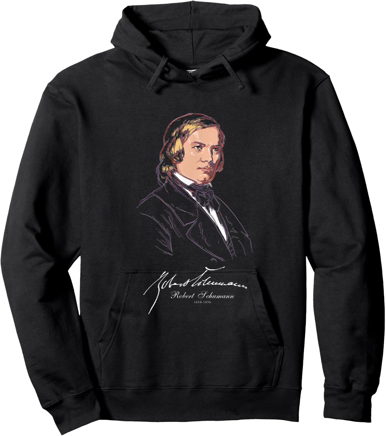 Robert Schumann-German Composer-Classical Music-Piano Hoodie - Hoodie | Black